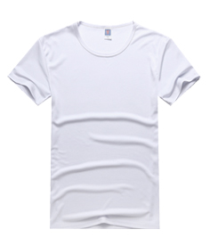 短袖插肩T恤-湖蓝